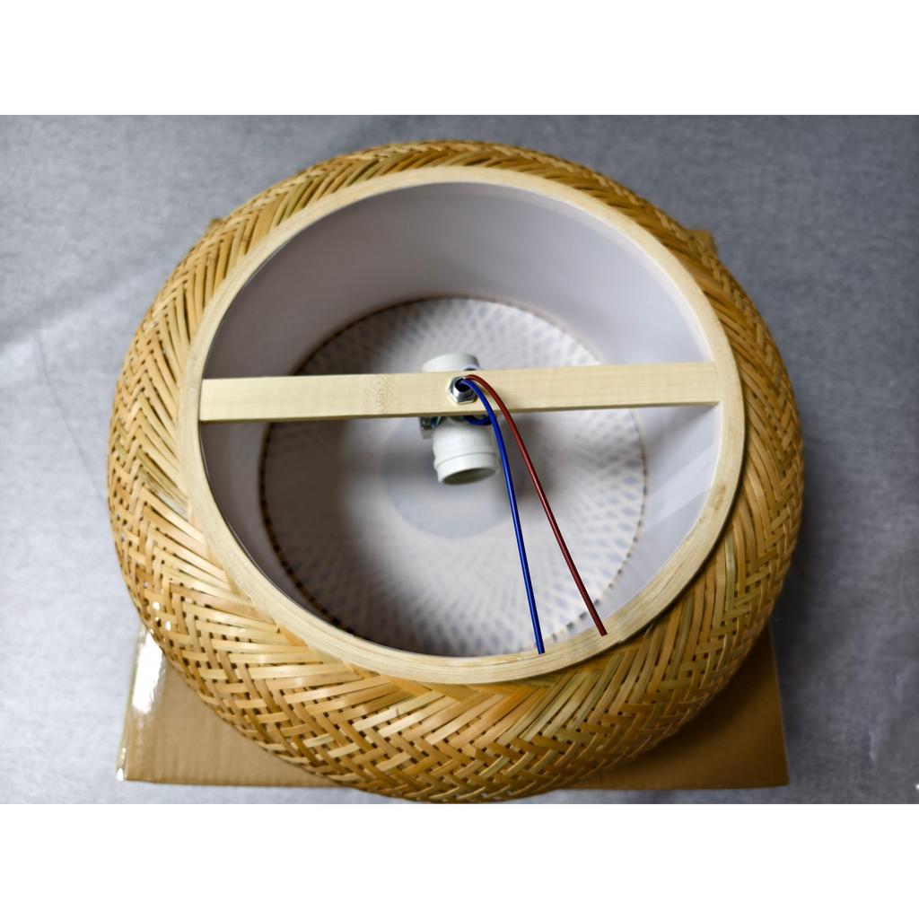 Woven Bamboo Chandelier Lamp Indoor Lighting Home Hotel Restaurant Kitchen Dining Decorative Rattan Pendant Light