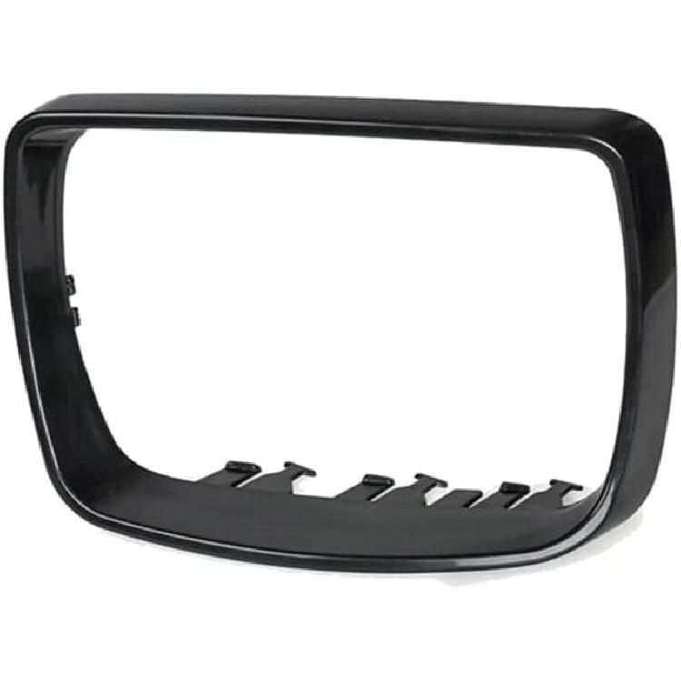 Door Wing Mirror Cover Rear View Mirror Housing Cover Cap w/Trim Ring, Side Mirror Rearview Covers, Compatible with BMW X5 E53 2000-2006 X5 3, Left