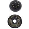 17PCS Trailer Axle Brake Kit with 8 On 6.5in Hub Drum for 7000 Lbs Cargo Boat Trailer Spindle