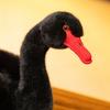 24cm Simulation Black and White Swan Plush Toys Cute Bird Stuffed Animal Doll For Lover's Gifts