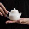 Ice Jade White Porcelain Pear-Shaped Teapot