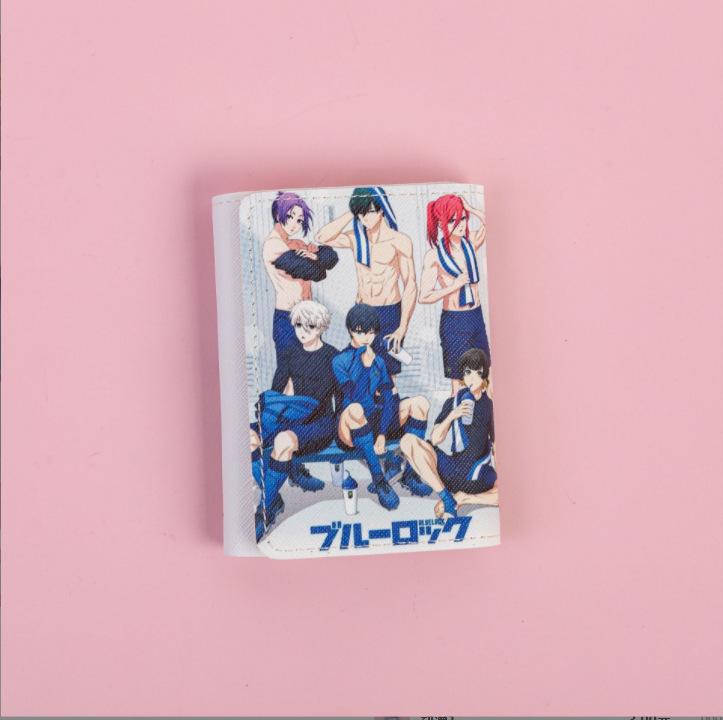 

2024 Милий аніме гаманець-холдер для карток з відділеннями для багатьох карток та монетницею для студентів та дітей