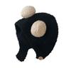 Children Acrylic Hat Kids Warm Hat Kids Winter Hat with Bear Ear Design Button Closure Elastic Band Solid Color Winter Cap