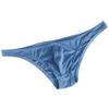 Men's Low Waist Silky Solid Color Sexy Briefs and Thong