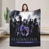 Super Warm Flannel Throw Blanket for Kids and Adults Resident Evil  Graphic Design Ideal for Living Room Sofa Bed Cover Picnic H