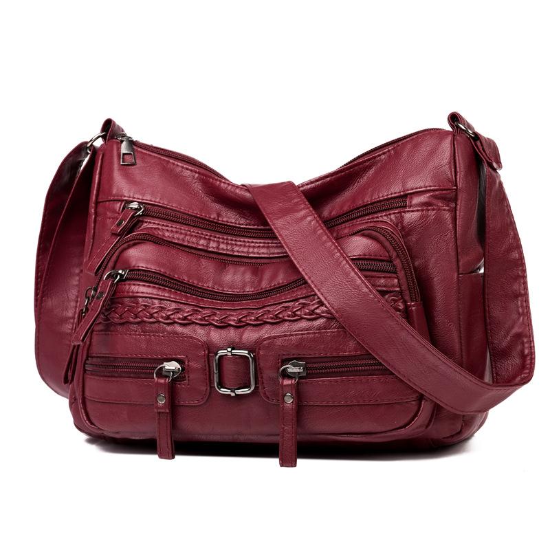 

Женская сумка большой вместимости на одно плечо, сумка через плечо красный