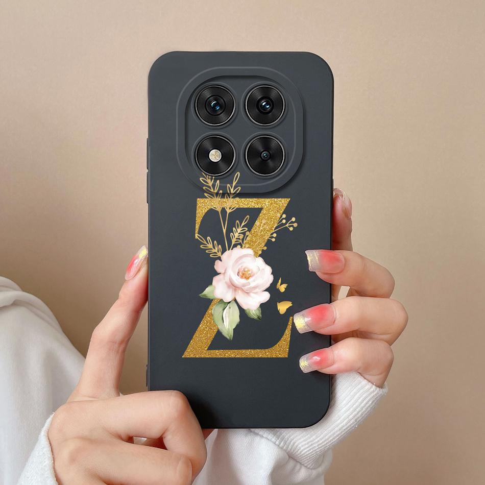 Case For Redmi Note 14 Pro Plus Simple Letter Soft Liquid Silicone Shockproof Phone Cover For Redmi Note14 14Pro 4G 5G Fundas