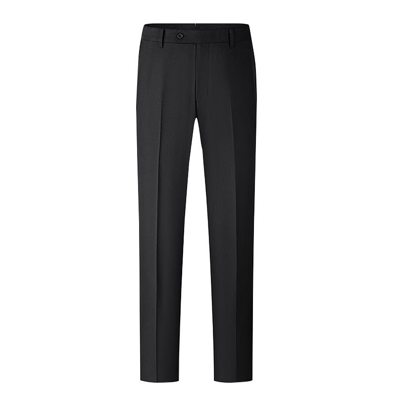 

Men s 100% Wool Business Casual Trousers with Adjustable Waist 92.5