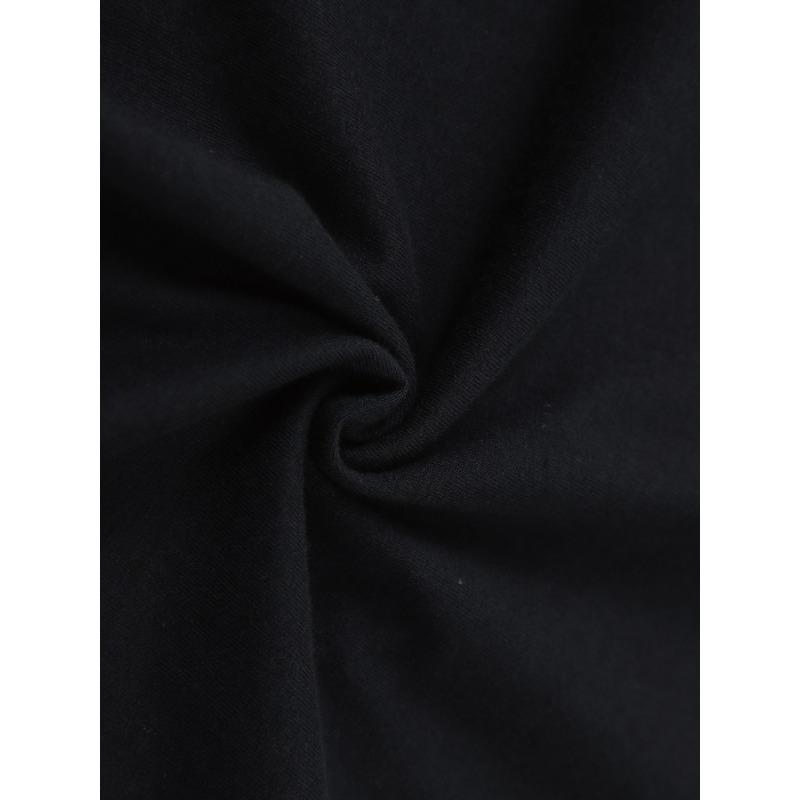 European Sizes Men's Black T-shirt, Eye-Catching "I'm Still Playing with Building Blocks" Pattern Printing