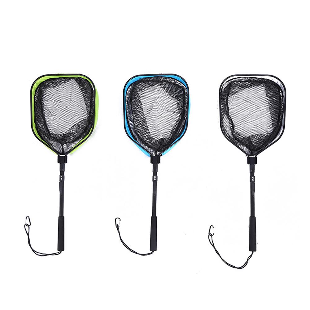 Portable Fishing Net Telescopic Fishing Landing Net Nylon Material Outdoor Lightweight Supplies J1T0