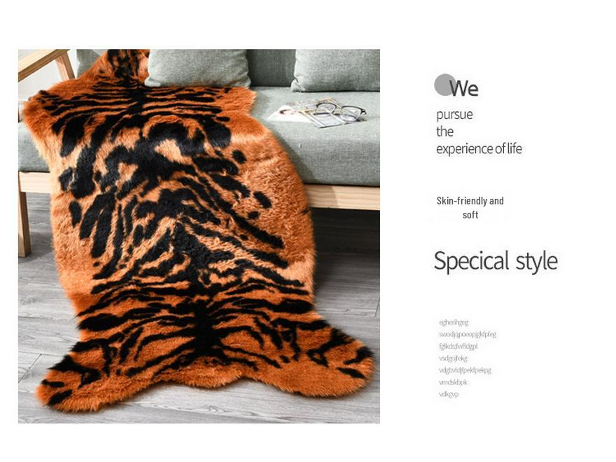 2024 Cartoon Rug Seat Cushion: Fashionable Warm Mat for Sofa, Floor & Cold Protection