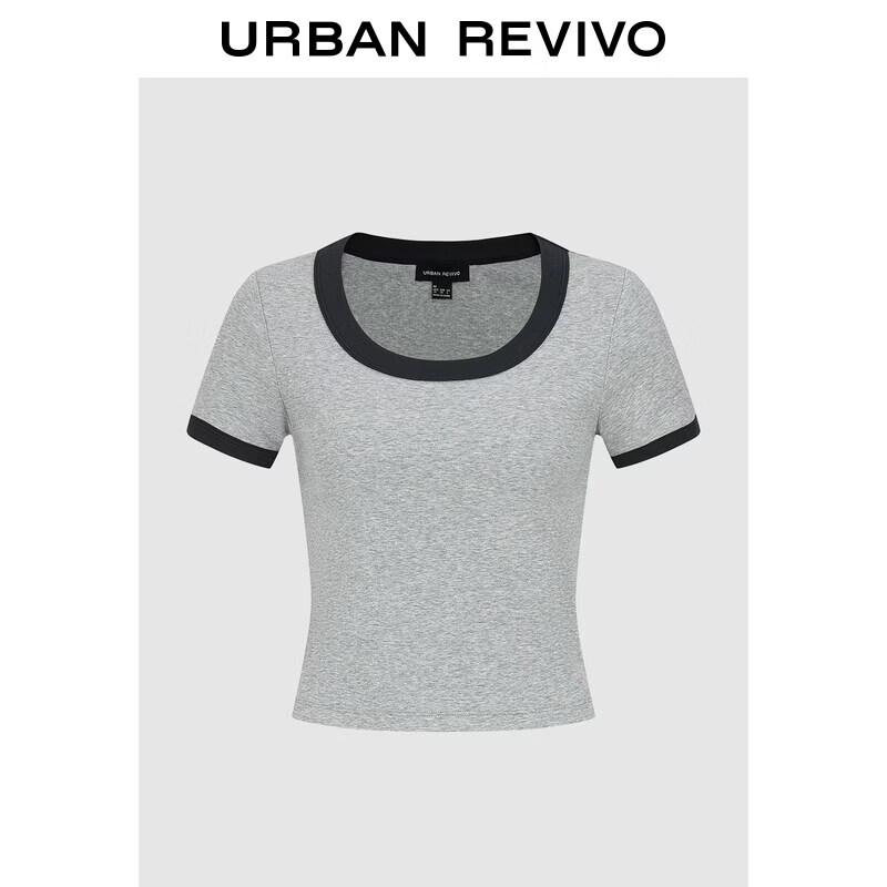 UR2026 Women s Slim-Fit Contrast Trim T-Shirt XL