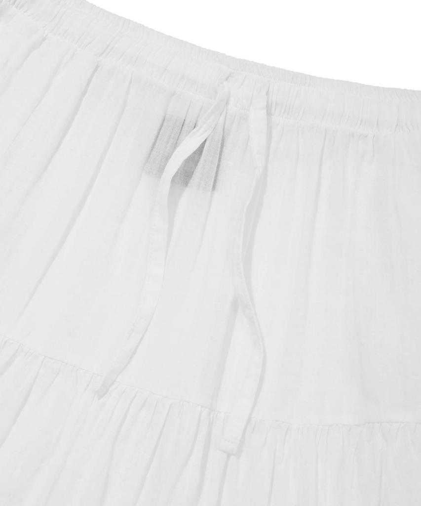 Retriever Club Frill Line Skirt [White]