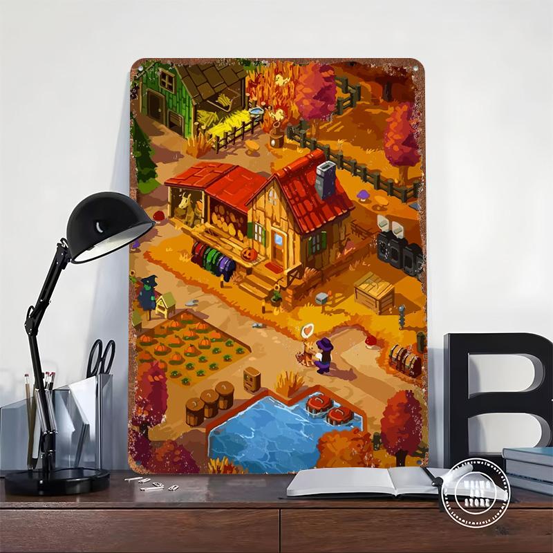 Stardew Valley Tinplate Poster Customized Wall Art Vintage Retro Metal Signs for Home Decor Interior Decoration Living Room Men