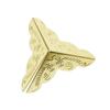 12 Pcs Decorative Antique Brass Golden Silvery Jewelry Wine Gift Box Wooden Case Chest Edge Cover Corner Protector Guard with Nails