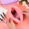 Colorful Silicone Pencil Case Waterproof Large Capacity Pouch Pen Bag Korean Aesthetic Stationery for Girls Kids School Supplies