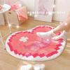 Bedroom Carpet Plush Cartoon Decoration Girl Room Bed Blanket Cloakroom Living Room Thick Imitation Cashmere Round Mat