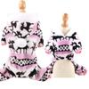 Christmas Elk Print Pet Cat Pajamas Overalls for Cats Gotas mascotas Costume Winter Puppy Dog Clothes Sphynx Katten Jumpsuit