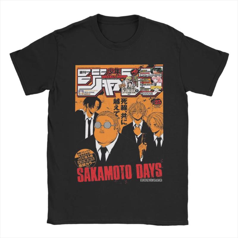 Sakamoto Daily Print Tshirt for Summer and Autumn 2025 loose and casual shortsleeved streetwear for men and women