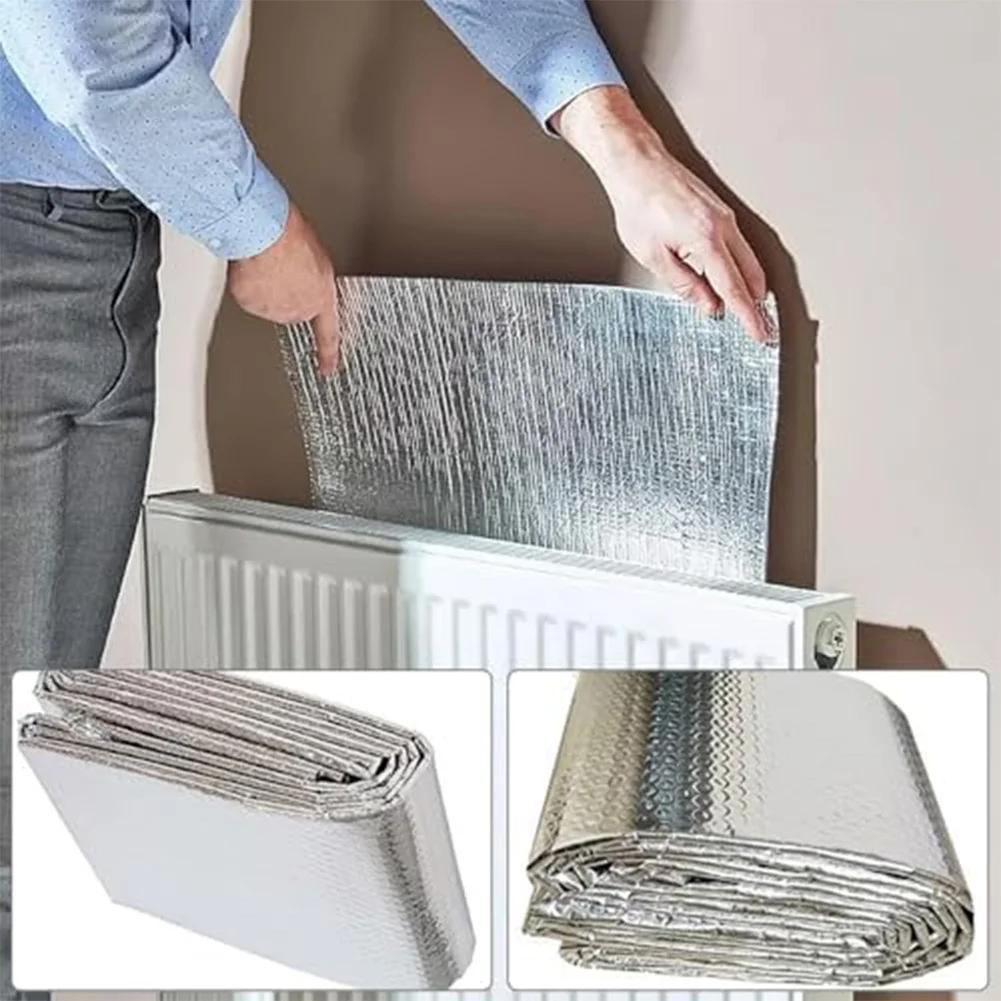 0.6m By 1.2m Radiator Aluminum Foil Insulation Sheet Double Sided Reflective Heat Barrier For Walls And Floors