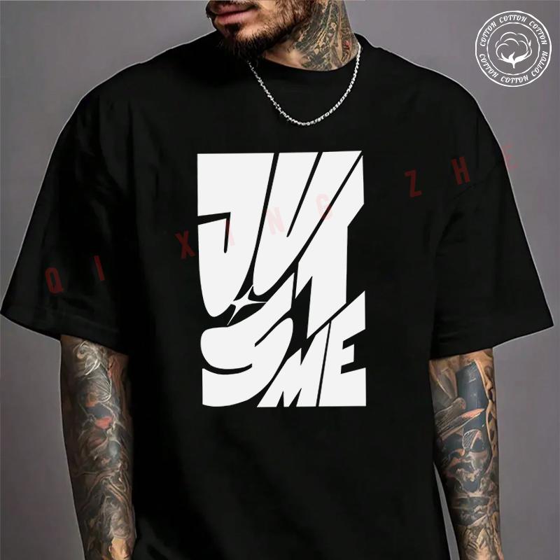 Moto Men's T-shirt Just Me Creative Design Cotton T Shirt Short Sleeve Exquisite Design Essenti
