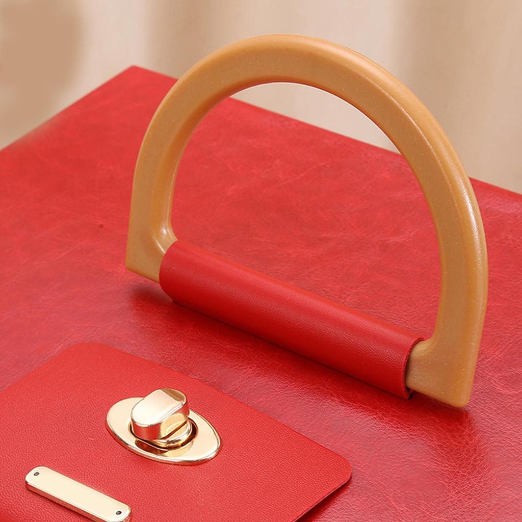 1 Stück D-förmiger Plastiktaschengriff Damenhandgriff für Handtasche Abnehmbarer gewebter Taschengriff DIY Handgemachter Taschenriemen Zubehör