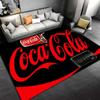 "Red and Black Coca Cola Logo Carpet for Living Room Decoration" Suitable for Use As an Anti-slip for Living Room Bedroom Sofas