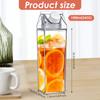 Milk Carton Water Bottle Reusable Leak Proof Square Milk Bottle Large Coffee Milk Carton Bottle for Traveling Picnic School