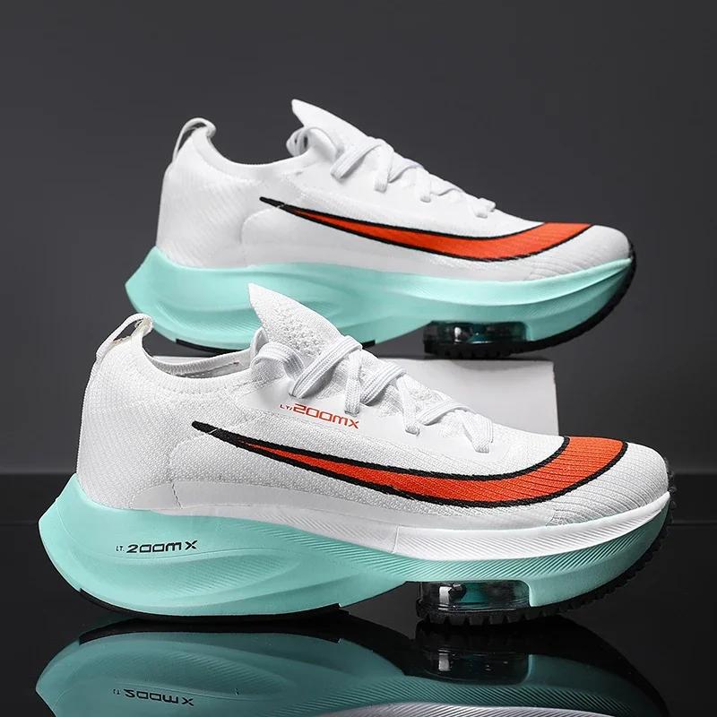 Fashion Men's sports shoes mesh breathable comfortable lace-up flat outdoor running shoes luxury design fashionable women's tennis shoes