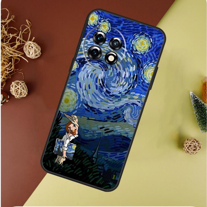 Van Gogh Starry Sky For OnePlus Nord CE 4 3 2 Lite N20 N30 9 10 Pro 8T 9RT 10T 10R 13R 12R 11 12 13 Phone Case