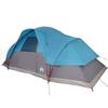 Dome Family Tent for 9 People Blue Waterproof