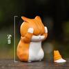 Kawaii Mini Thinking Cat Blind Box Orange Cat Figures Ornaments Mystery Box Office Desktop Computer Decor Toy Kids Birthday Gift