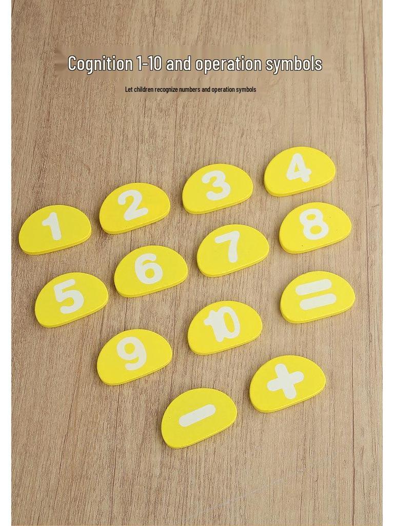 3D Kindergarten Hedgehog Blocks: Montessori Decimal System Wooden Math Toys