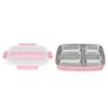1.2L Leakproof Lunch Box 4 Compartment Bento Lunch Box Portable Insulated Lunch Box  For Office