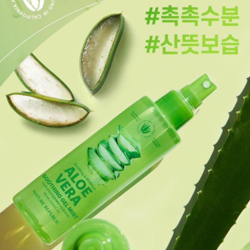 Nature Republic Soothing & Moisture Aloe Vera Soothing Gel Mist, 1 Pc, 155ml