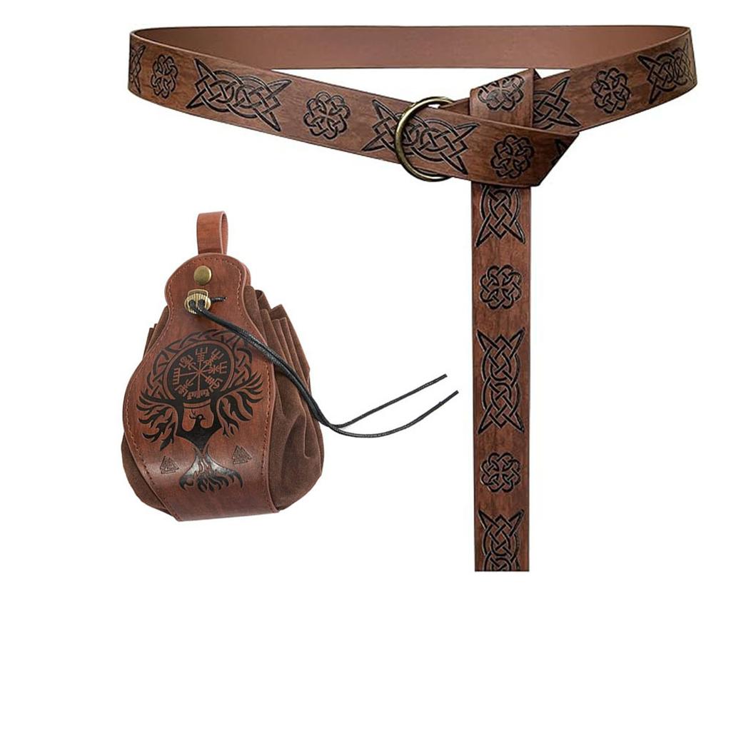Embossed Belt Bag Knight Ring Belt COSPLAY Stage Prop