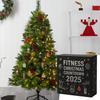 2D Roztomilý Fitness Vybavení Adventní Kalendář 24 Dní Vánoční Odpočítávací Kalendář Akrylová Závěsná Ozdoba na Vánoční Stromek Domácí Auto Dekorace