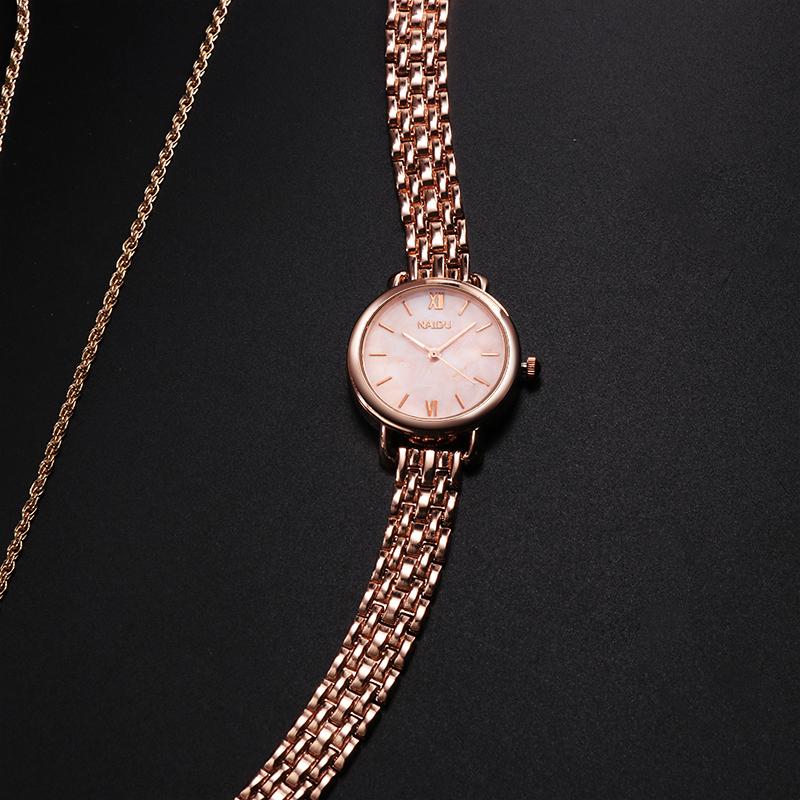 Fashion Rose Gold Woman Watch Luxury Stainless Steel Ladies Watches Small Dial Elegant Female Quartz Bracelet Wristwatch