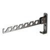 Home Folding Coat Drying Hook Anti Slip Aluminium Alloy Retractable Wall Mounted Hanger Rack