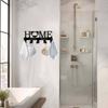 Metal Dolphin Key Holder Wall Mounted Modern Ornamental Storage with Hook for Bathroom Kitchen Decor