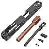 Ryohin Buhin Metal Slide & Metal Outer Barrel Set for Tokyo Marui GBB G17 Gen.3, Officially Licensed by EMG Taran Tactical, TTI Combat Master G34
