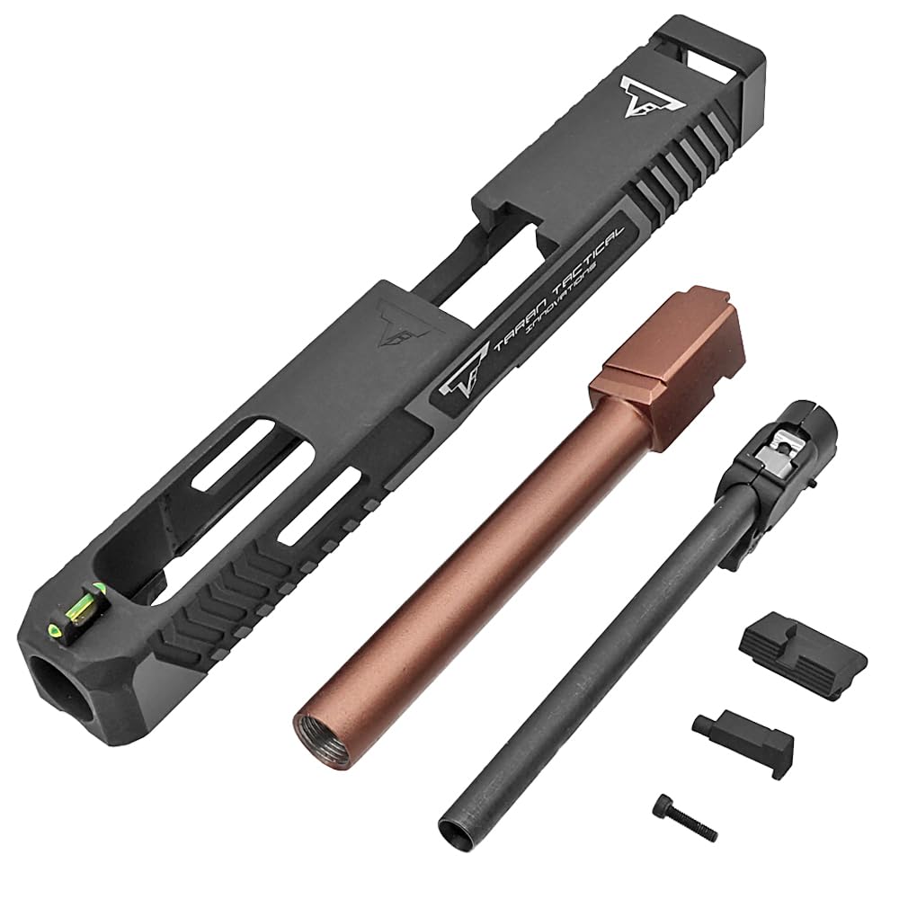 Ryohin Buhin Metal Slide & Metal Outer Barrel Set for Tokyo Marui GBB G17 Gen.3, Officially Licensed by EMG Taran Tactical, TTI Combat Master G34