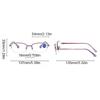 Men Reading Glasses Anti Blue Presbyopia Glasses Half Frame Farsightedness Business Óculos Anti Blue Light Glasses