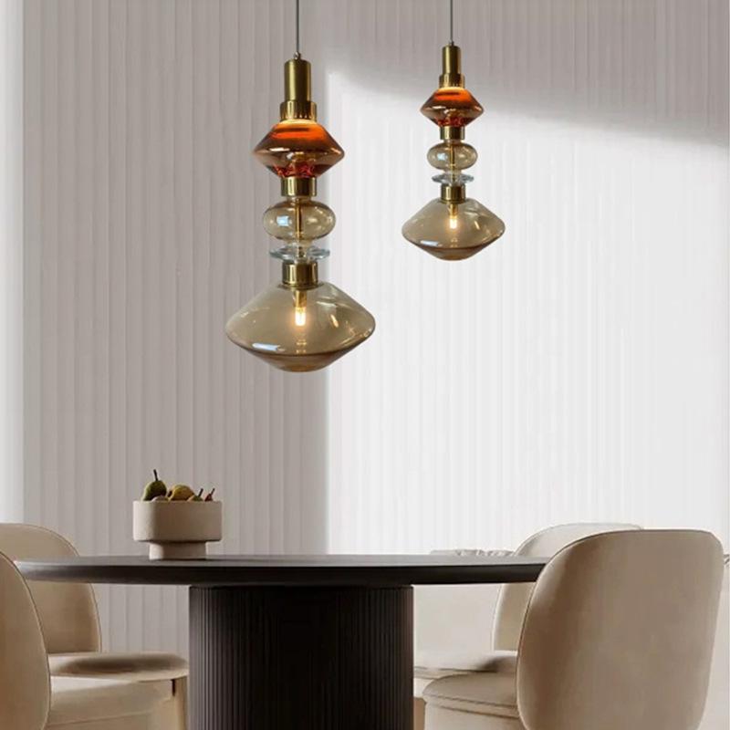 Modern European Glass Chandelier for Restaurant, Bedroom, or Stairwell