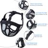 Short Snout Dog Muzzle Bulldog Muzzle Adjustable Breathable Mesh for Training Biting Barking