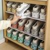 1pcs Adjustable Shoes Rack Organizer Shoe Slot Space Saver Double-layer Shoe Rack Organization Shoes Storage Rack Shoe Box