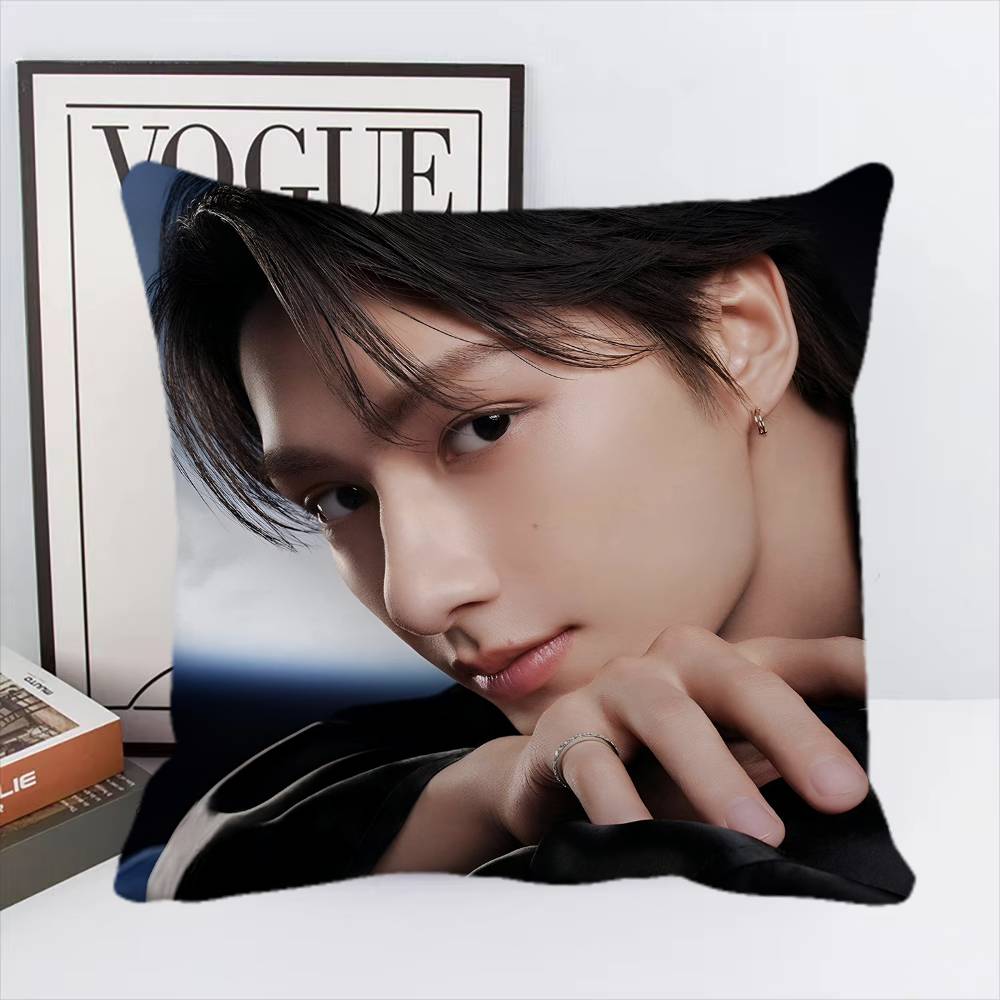 Junhui Wen Kpop Kissenbezug Quadratisches Kissen Schlafzimmer Sofa Freizeit Komfort Kissen Auto Heimdekoration
