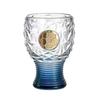 Fotbalová trofej Pivní sklenice, Objem 400 ml Vysoký trofejní hrnek, Čirá skleněná nádoba na Ležák Craftové pivo, Dárek pro sportovního fanouška