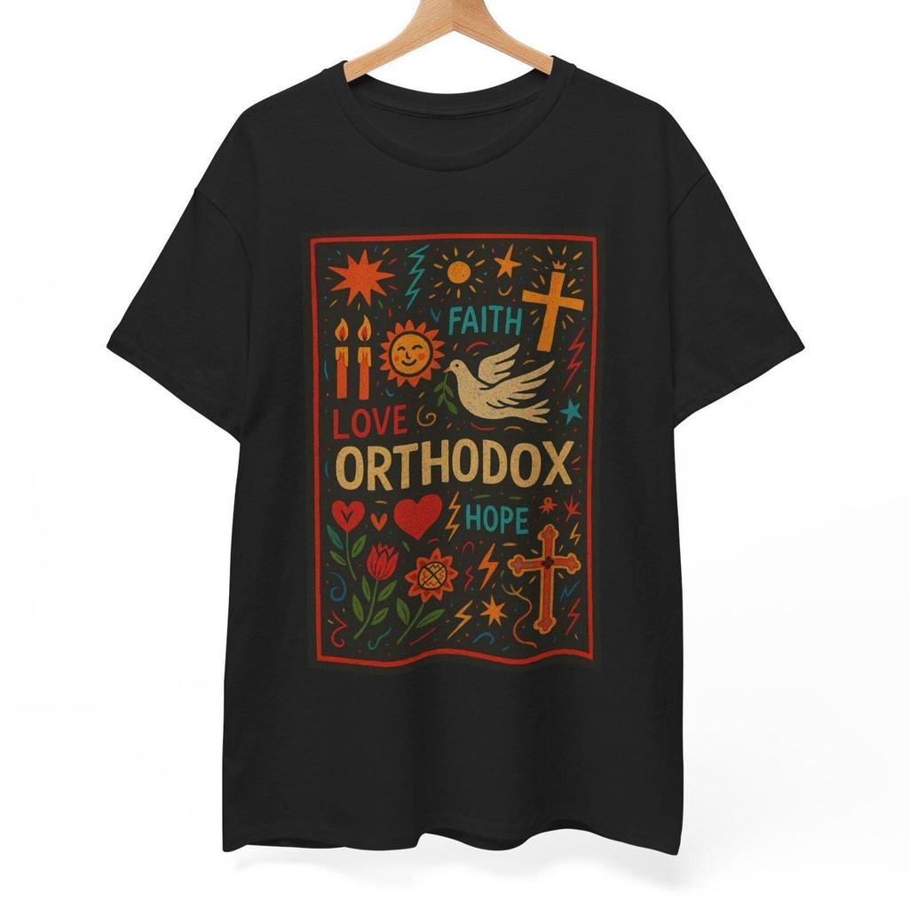 Vintage Orthodox Christian T-Shirt: Eastern Faith Graphic Tee