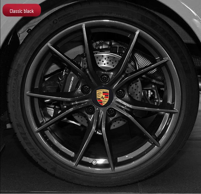 Compatible Porsche Wheel Caps for Cayenne, 911, Panamera, Macan - Color Logo Center Tire Caps